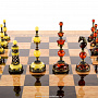  Шахматы деревянные из карельской березы (фигуры из янтаря) , фотография 2. Интернет-магазин ЛАВКА ПОДАРКОВ