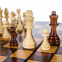 Шахматы деревянные средние "Классические" с деревянными фигурами 40х40 см, фотография 2. Интернет-магазин ЛАВКА ПОДАРКОВ