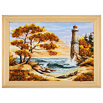 0076430-24*18 (21*15)см ПАННО настенной ПЕЙЗАЖ №21 (янтарная крошка)