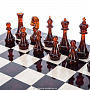 Шахматный ларец с янтарными фигурами "Европа" 49х49 см, фотография 2. Интернет-магазин ЛАВКА ПОДАРКОВ