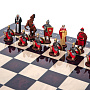 Шахматы с оловянными фигурами "Ледовое побоище" 48х48 см, фотография 2. Интернет-магазин ЛАВКА ПОДАРКОВ