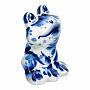 Статуэтка "Лягушка". Гжель, фотография 1. Интернет-магазин ЛАВКА ПОДАРКОВ
