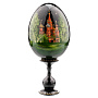 Деревянное пасхальное яйцо на подставке "Москва. Храм Василия Блаженного", фотография 5. Интернет-магазин ЛАВКА ПОДАРКОВ
