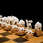 Шахматы с фигурами из кости мамонта "Противостояние", фотография 2. Интернет-магазин ЛАВКА ПОДАРКОВ