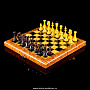 Шахматы янтарные "Янтарный король", фотография 1. Интернет-магазин ЛАВКА ПОДАРКОВ