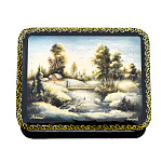 Шкатулка "Зимний пейзаж"