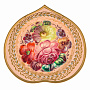 Поднос с авторской росписью 17х16 см, фотография 3. Интернет-магазин ЛАВКА ПОДАРКОВ