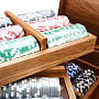 Покерный набор в ларце из мореного дуба "Москва", фотография 6. Интернет-магазин ЛАВКА ПОДАРКОВ