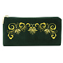 Очечник "Лето". Темно-зеленый с вышивкой, фотография 2. Интернет-магазин ЛАВКА ПОДАРКОВ
