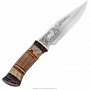Нож сувенирный туристический "Волк". Златоуст, фотография 1. Интернет-магазин ЛАВКА ПОДАРКОВ