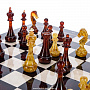 Шахматный ларец с янтарными фигурами "Европа" 49х49 см, фотография 10. Интернет-магазин ЛАВКА ПОДАРКОВ