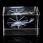 Лазерная графика. Куб "Вертолет тяжелый транспортный"