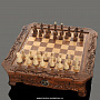 Шахматы-пенал из дерева резные (в ассортименте), фотография 3. Интернет-магазин ЛАВКА ПОДАРКОВ