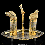 0022771 Златоуст НАБОР ДЛЯ СПЕЦИЙ "Охота" позолота,  в П/У