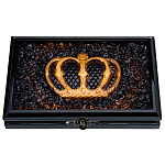 0069754-НП ЯНТАРЬ Домино  "КОРОНА" светлые фишки