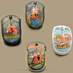 0013677 МЫШКА компьютерная БЕСПРОВОДНАЯ в ассортименте ПАЛЕХ