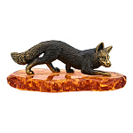 0058580/1066 Сувенир Лиса на охоте (коньячный)