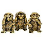 0025713-0528 Традиции ФАБЕРЖЕ Сувенир-ШКАТУЛКА "ОБЕЗЬЯНА" (НЕ СЛЫШУ)  РС-0528