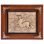 0020460/14-158 Гальванопластика Ключница "СТРЕЛЕЦ" дерево коричн багет (14-158)