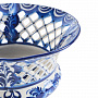 Конфетница "Корзина". Гжель, фотография 3. Интернет-магазин ЛАВКА ПОДАРКОВ
