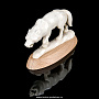 Скульптура из кости "Волк", фотография 4. Интернет-магазин ЛАВКА ПОДАРКОВ