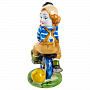 Скульптура "Клоун-циркач". Гжель, фотография 2. Интернет-магазин ЛАВКА ПОДАРКОВ