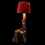 Лампа настольная из дерева "Пенек". Авторская работа