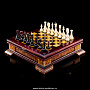 Шахматы в ларце с янтарными фигурами "Янтарный консул", фотография 1. Интернет-магазин ЛАВКА ПОДАРКОВ