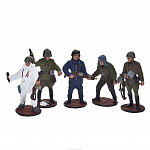 Оловянная миниатюра "Советские войны" набор из 5 фигур