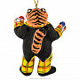 Елочная игрушка "Тигр-жонглер" . Майолика, фотография 3. Интернет-магазин ЛАВКА ПОДАРКОВ