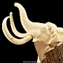 Композиция "Мамонты" на бивне мамонта, фотография 2. Интернет-магазин ЛАВКА ПОДАРКОВ