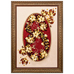 0068086 / НП  панно янтарное "Цветы" 78*109см