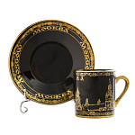 0036104 Сувенир КОФЕЙНАЯ ПАРА "МОСКВА" (черная)