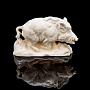 Скульптура из бивня мамонта "Кабан", фотография 1. Интернет-магазин ЛАВКА ПОДАРКОВ