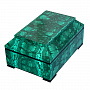 Прямоугольная шкатулка-ларец из малахита, фотография 1. Интернет-магазин ЛАВКА ПОДАРКОВ