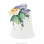 Наперсток фарфоровый "Цветы" с лепкой, фотография 1. Интернет-магазин ЛАВКА ПОДАРКОВ