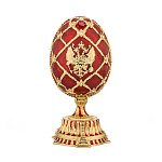 100086 -Е09-13СП-05 Традиции ФАБЕРЖЕ ЯЙЦО-ШКАТУЛКА с ГЕРБОМ со спасом