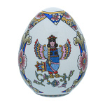 Яйцо пасхальное "Русские былины". Гжель
