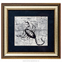Картина на сусальном золоте "Знак зодиака. Скорпион" 33х33 см, фотография 1. Интернет-магазин ЛАВКА ПОДАРКОВ
