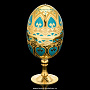 Пасхальное яйцо-рюмка с эмалью. Златоуст, фотография 1. Интернет-магазин ЛАВКА ПОДАРКОВ