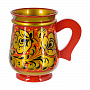 Кружка "Золотая кудрина". Хохлома, фотография 3. Интернет-магазин ЛАВКА ПОДАРКОВ