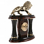 Часы настольные из обсидиана и бронзы "Лев", фотография 3. Интернет-магазин ЛАВКА ПОДАРКОВ