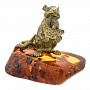 Статуэтка с янтарем "Крыса с сыром", фотография 1. Интернет-магазин ЛАВКА ПОДАРКОВ
