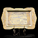 Блюдо "Локомотив". Златоуст