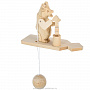 Богородская деревянная игрушка "Медведь лесоруб", фотография 4. Интернет-магазин ЛАВКА ПОДАРКОВ