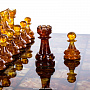Шахматы с инкрустацией и фигурами из янтаря "Жемчужина" 43х43 см, фотография 6. Интернет-магазин ЛАВКА ПОДАРКОВ