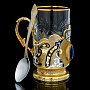 Чайный набор с подстаканником "Корона". Златоуст, фотография 3. Интернет-магазин ЛАВКА ПОДАРКОВ