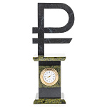 0057184 Нат.камень ЧАСЫ "РУБЛЬ" малые