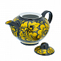 Чайник заварочный 0,4 л "Золотая кудрина". Хохлома, фотография 1. Интернет-магазин ЛАВКА ПОДАРКОВ