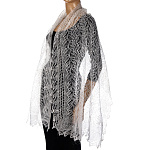 0061343 Пуховый платок ПАЛАНТИН БЕЛЫЙ